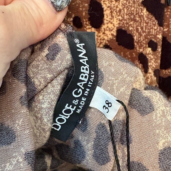 Dolce & Gabbana Brown Leopard Crop Top NWT - Picture 7 of 7